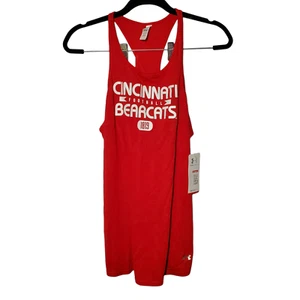 Canotta NCAA Cincinnati Bearcats Racerback donna L nuova con etichette Under Armour Heat-Gear - Foto 1 di 5