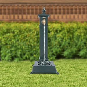 Columna de Agua de Hierro Fundido Jardín Decoración Retro con Grifo Exterior Independiente - Imagen 1 de 18