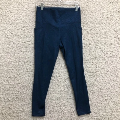 Athleta Leggings Medium Adult Blue Salutation Stash Pocket 7/8 Tight Womens M - Image 1 of 4