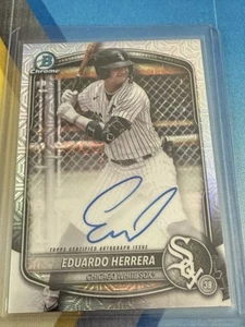 ⚫️ 2025 Bowman Chrome #BMA-EH Eduardo Herrera Mojo Refractor Auto RC Autograph - Bild 1 von 1