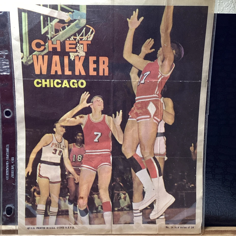 1970-71 TOPPS Poster Chet Walker Chicago Bulls #14 - Image 1 of 1
