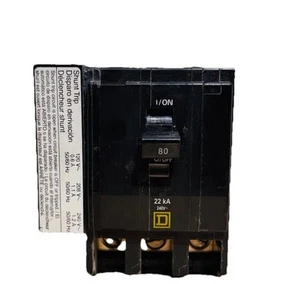Quadrato D QOB380VH1021 3p 80A Shunt Trip 22kA Bullone su Quadrato D - Foto 1 di 2