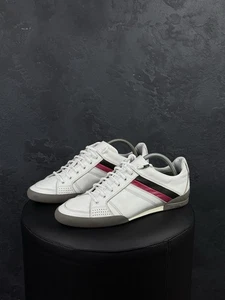 Auth. Christian Dior Homme B18 Herren Weiß Leder Niedrig Turnschuhe - Bild 1 von 15