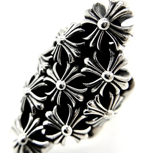 CHROME HEARTS Anello stile cuori cromati misura 8