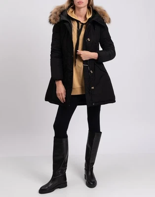 RRP €440 TOY G Swing Jacket Size XS Padded Black Full Zip Hooded - Image 1 of 4