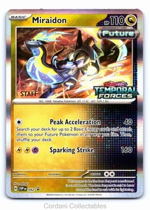 Miraidon SVP092 - Temporal Forces - Staff Stamped Prerelease Pokemon Karte - Bild 1 von 2