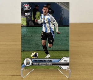 Franco Mastantuono Topps NOW #1 Youngest Debutant for Argentina (USA For PSA) - Imagen 1 de 2