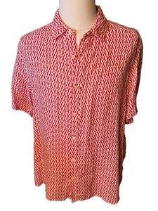 Vineyard Vines Micro Lobster Printed Linen Short Sleeve Shirt Men's Size XL - Bild 1 von 8