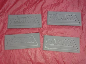 4 Vintage Yakima grau rechteckige Gummiauflagen Flugzeug Umbausatz Teile - Bild 1 von 6
