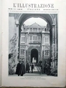 L'Illustrazione Italiana del 23 Aprile 1922 Conferenza a Genova Einstein Saldini - Imagen 1 de 1