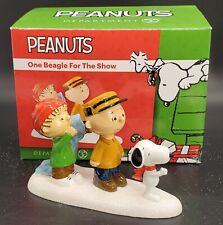 Dept 56 One Beagle For The Show #4047193 Peanuts Village Charles Schultz 