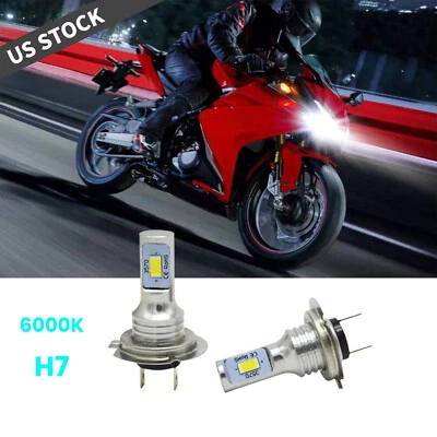 Para Honda CBR300R ABS 2015 2016 2017 2018 H7 LED Faros Bombillas Luz Alta Baja Foto 1 de 4