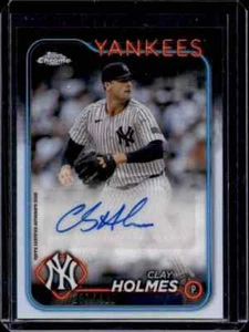 2024 Topps Chrome Clay Holmes #AC-CHO Autograph Refractor /499 - Bild 1 von 3