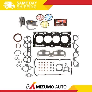 Full Gasket Set Bearings Rings Fit 02-06 Nissan Altima Sentra 2.5 QR25DE - Picture 1 of 12