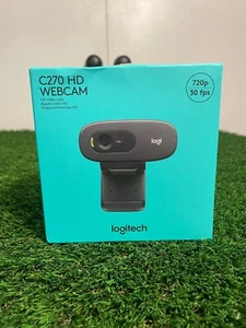 Logitech C270 HD 720P Cámara Web USB 2.0 Cámara Web Micrófono HD NUEVO SELLADO - Imagen 1 de 9