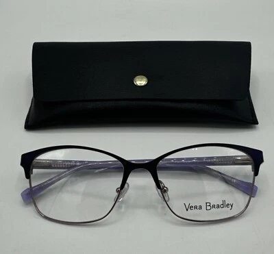 NOVO Óculos Vera Bradley Sharon Ameixa 5316 Ameixa Pansies - Imagem 1 de 3