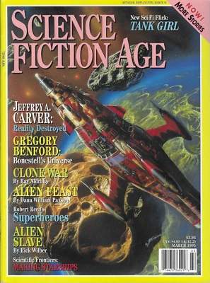 Science Fiction Age Magazine Mar 1995 Tank Girl Jeffey A Carver Gregory Benford Foto 1 de 2