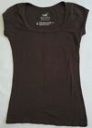 Hollister Women Top In Solid - Fun, Casual, Simplicity In Brown Size Medium