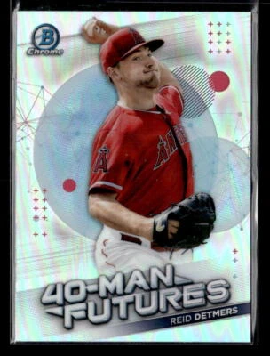 Reid Detmers - 2021 Bowman Chrome 40-Man Futures Refractor #FMF-9 Angels - Image 1 of 2