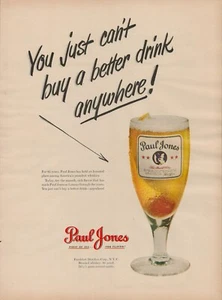 1951 Whiskey Alcohol Paul Jones Vintage Print Ad 50s High Ball Whiskies Sour - Picture 1 of 9