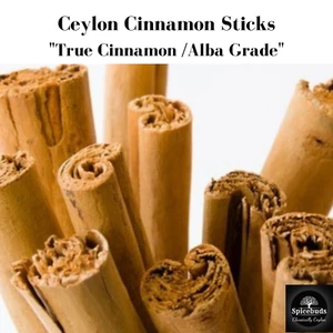 ALBA Ceylon VERA CANNELLA Stick~Puro Biologico Aromatico Alta Qualità 100g Free P&P - Foto 1 di 8