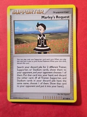 2008 Pokemon Diamond and Pearl Stormfront #87 Marley's Request, UC, NF/H, cd1 - Image 1 of 3