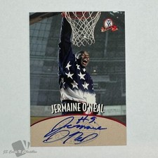 1997 The Score Board JERMAINE O’NEAL RC Rookie On Card Auto Autograph Pacers