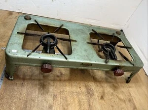 réchaud a pétrole outil ancien Old tools stove A zuré A  Azuria en tôle Règne.4 - Picture 1 of 13