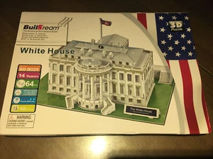 3D WHITE HOUSE PUZZLE BY BUILDREAM NEW SEALED BOX 64 Pieces NIB - Picture 1 of 2