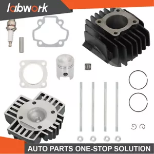 Labwork Cylinder Piston Gasket Head Top End Kit For Yamaha PW50 1981-2018 - Picture 1 of 12