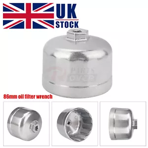 Oil Filter Wrench Housing Socket Type Removal Tool 86mm 16 Flutes For BMW Volvo - Picture 1 of 10