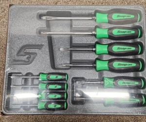 Snap-on™•SGDX6040BG 10 Piece GREEN Combination Screwdriver Set USA•New! - Bild 1 von 4