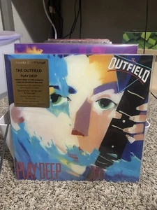 The Outfield - Play Deep Vinyl LP limited CLEAR TRANSLUCENT BLUE /1500 - Picture 1 of 2