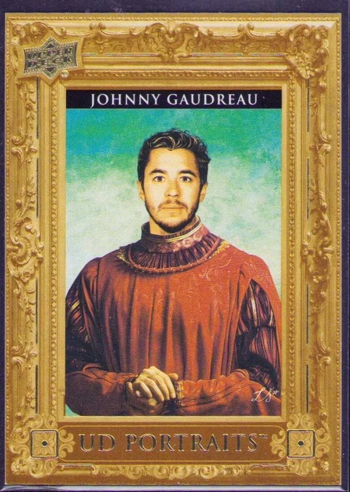2023-24 Upper Deck Series 1 - UD Portraits #P-3 Johnny Gaudreau - Image 1 of 1