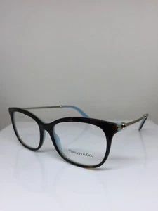 New Authentic Tiffany & Co. TF 2157 Eyeglasses C. 8134 Havana Blue 54-16mm Italy - Picture 1 of 12
