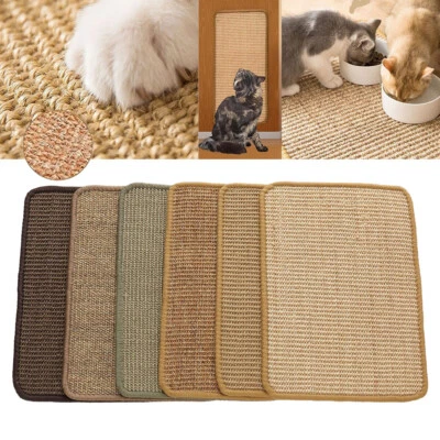 GZZHONGHENG625 Natural Sisal Cat Scratching Mat 30x40cm Non Slip for Kitty Furniture Wall Tray