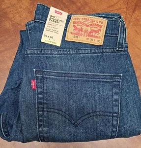 BRAND NEW Levis 541 Blue Denim Jeans Mens Size 30×30 Athletic Taper Flex W/Tags - Picture 1 of 14