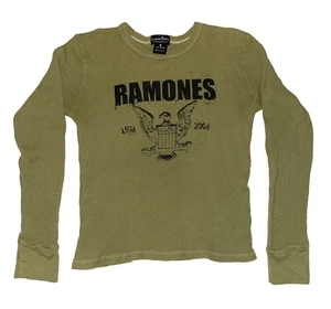 De Colección Sourpuss Ropa Ramones Largo John Top Para Mujer Talla S Verde Punk Raro Y2K - Imagen 1 de 6