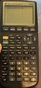 Texas Instruments TI-83 Graphing Calculator Black With NO Cover Tested Working - Picture 1 of 4