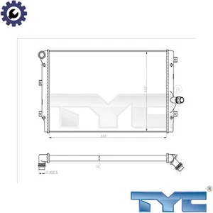 RADIATOR ENGINE COOLING 702-0024-R FOR VW CADDY/IV/Box/Body/MPV/III SCIROCCO - Picture 1 of 8
