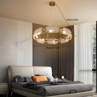 For E12 60W 8-Head Chandelier Hanging Ceiling Light Living Room Light Fixtures - Image 1 of 4