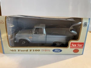 Sun Star 1:18 scale Classic Models Ford F100 Pickup Truck, Blue w/ Box - Picture 1 of 9