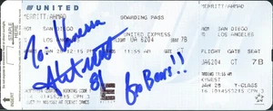 Ahmad Merritt Autographed Boarding Pass - Picture 1 of 1
