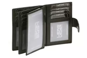LEAS Kreditkartenmappe mit RFID Schutz Echt-Leder, schwarz Card-Collection - Bild 1 von 7