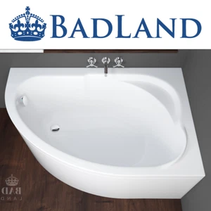Eckbadewanne  Eckwanne  130x85  Rechts Links Schürze Ablauf Füße  GRATIS ! - Bild 1 von 8