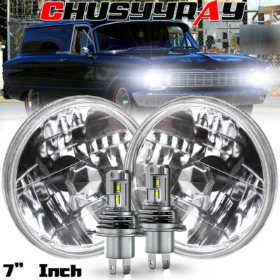 Faro LED redondo de 7" para Ford Falcon sedán entrega 1961-1962 1963 1964 1965 Foto 1 de 4