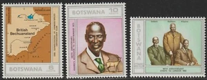 1975 Botswana SC# 140-142 - Chiefs Sebele Bathoen and Khama - M-H - Picture 1 of 2