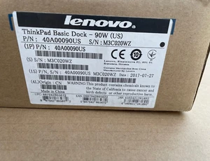 Lenovo ThinkPad Basic Dockingstation mit 90W Adapter 40A00090US - Bild 1 von 4