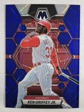 2023 Panini Chronicles - Mosaic KEN GRIFFEY JR. Blue Velocity Prizm, SP #'d /99!
