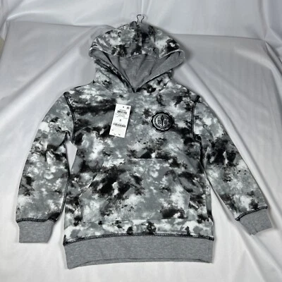 EPIC THREADS Boys Size 5 Long Sleeve Hooded Sweatshirt Tie Dye Bright White NWT - Image 1 of 4